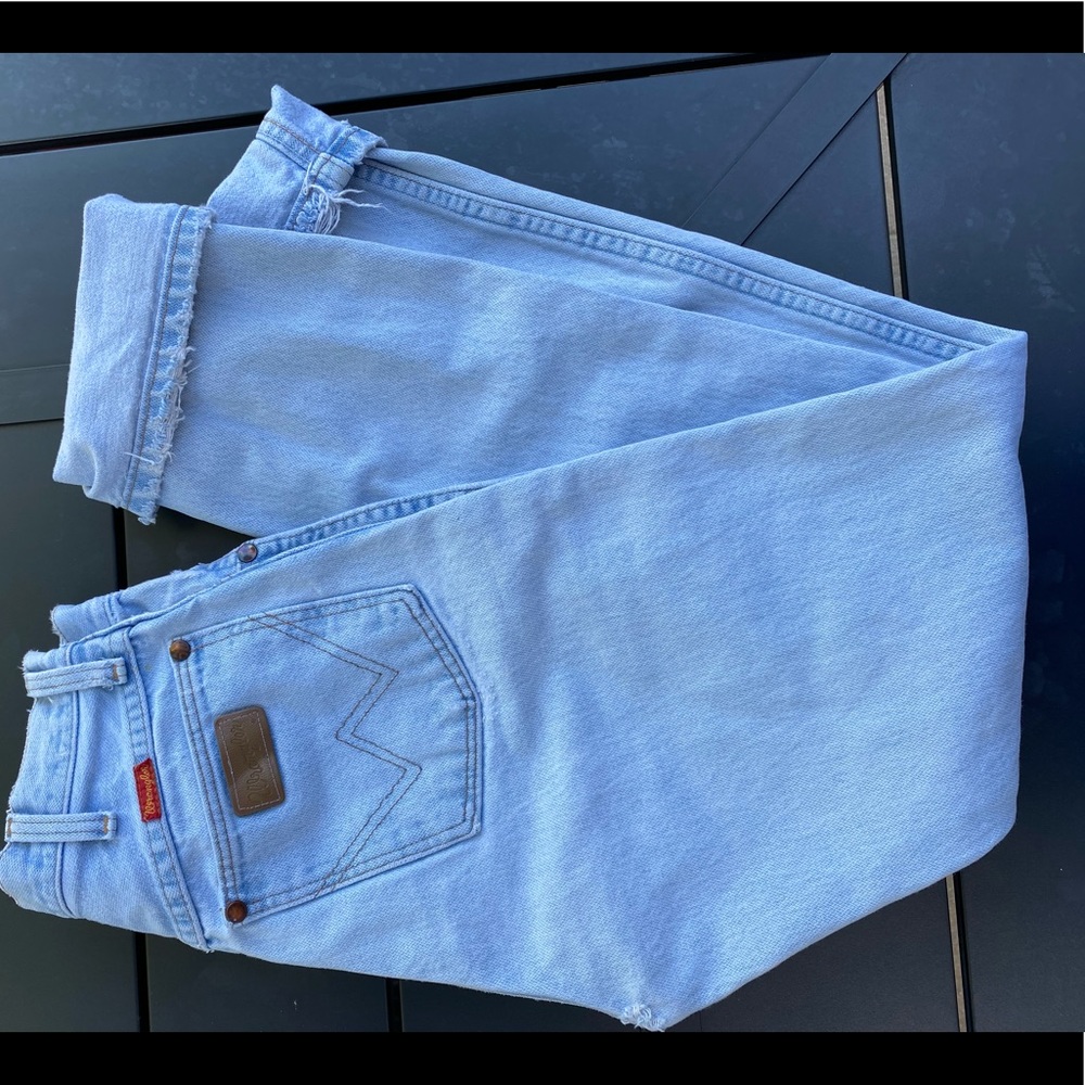 RARE 1980s Light Wash Wrangler Straight Leg Jeans